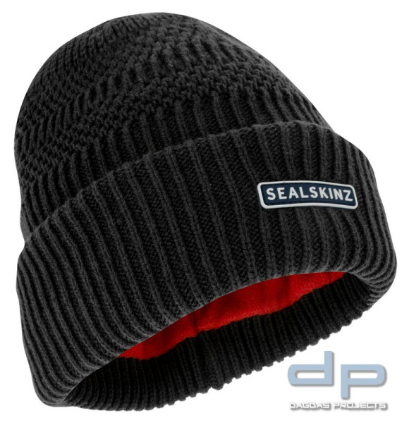 SealSkinz - Gressenhall (wasserdichte Strickmütze) in Schwarz und Oliv