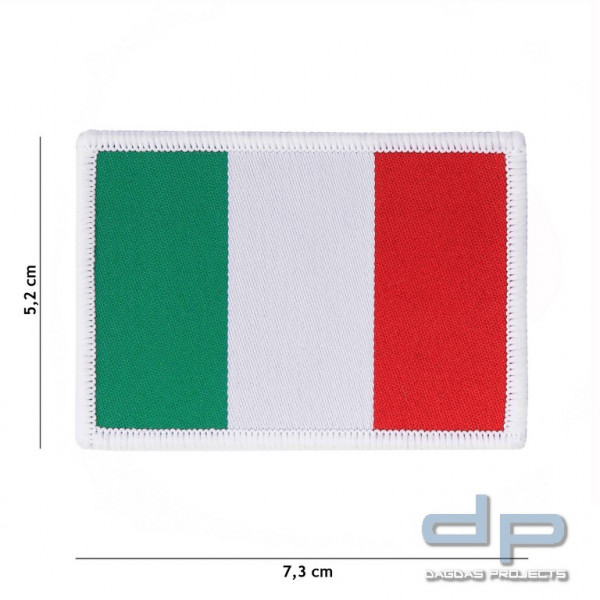 Emblem Stoff fein gewebte Flagge Italien