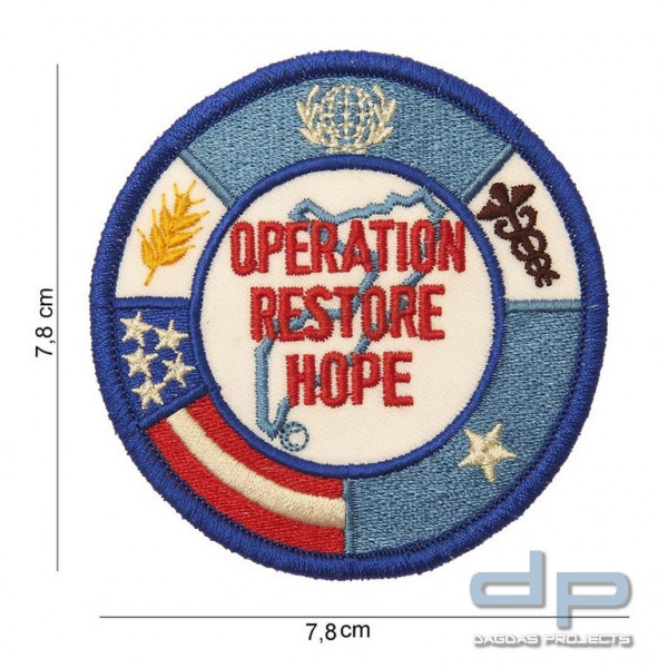 Emblem Stoff Operation Restore Hope