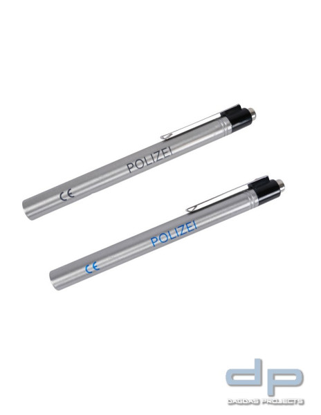 Med Comfort® Diagnostikleuchte / Penlight mit Druckknopf &amp; Aufschrift POLIZEI