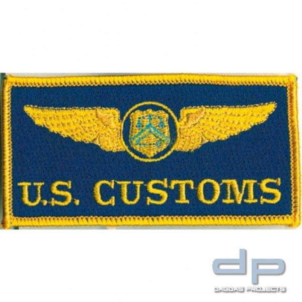 Stoffaufnäher - U.S. Customs (golden wings)