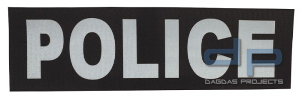 Schriftzug Groß/Klett POLICE Maße 33x10cm